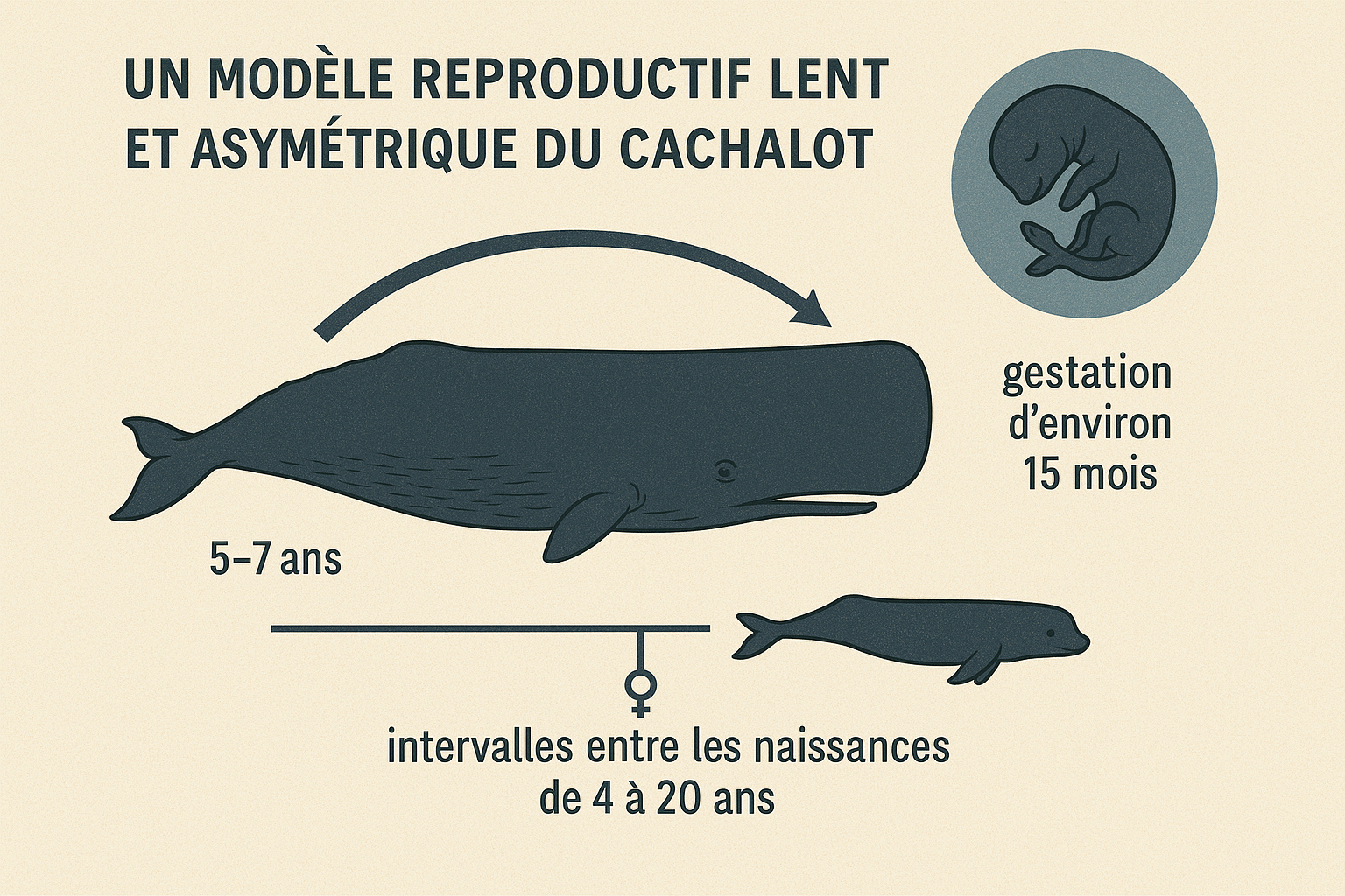 Un modèle reproductif lent et asymétrique Un modèle reproductif lent et asymétrique